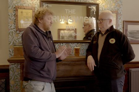 Pulling the Pint at the Brunswick Inn Derby
